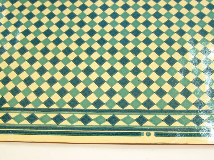 uralte Puppenküchen Fliesentapete blau-weiß * 1910-1920