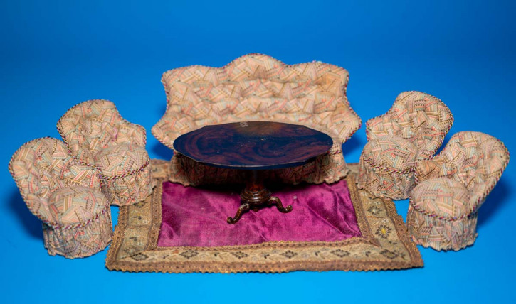 uraltes Rock & Graner Salonmöbel * Sitzgarnitur 7-teilig * um 1860/1880