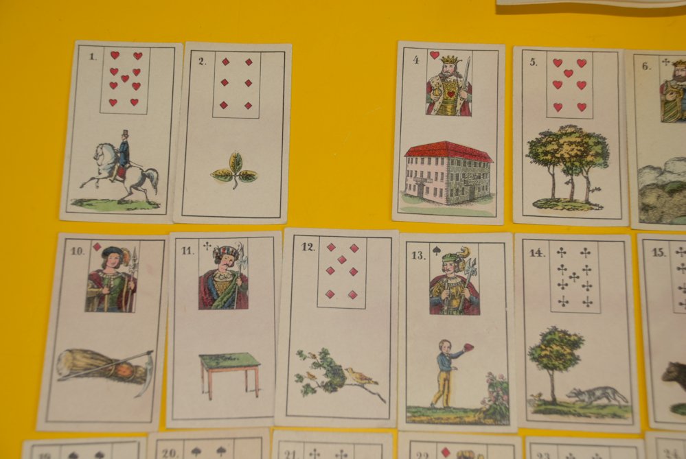Pack of cards of the famous Mlle. Lenormand in Paris