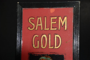 SALEM GOLD Hinterglas Werbetafel * um 1905-1910