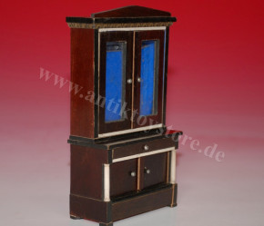 Boule Dollhouse Furniture Top Cabinet With Glass Doors Germany