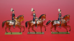 age-old NORIS tin figures * 3 different Prussian emperors * size 0 * at 1890