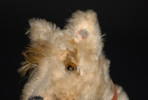 Steiff Hund Rattler Mohairplüsch mit Halsmechanik * Höhe 19 cm * 30er Jahre