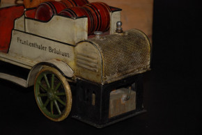 uraltes Dampf Auto * Frankenthaler Bräuhaus * Blech lackiert um 1905