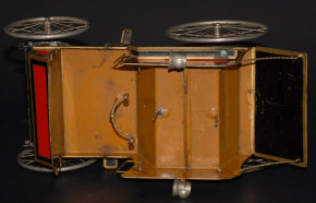 uralte Motor-Kutsche mit Uhrwerkantrieb * Blech/lackiert * vor 1900