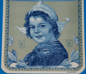 antikes lithographiertes Bild Holländermädchen * um 1900