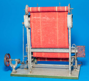 uraltes DAMO Webstuhl * mechanisch * Blech/handlackiert * um 1900