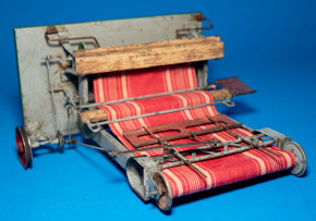 uraltes DAMO Webstuhl * mechanisch * Blech/handlackiert * um 1900