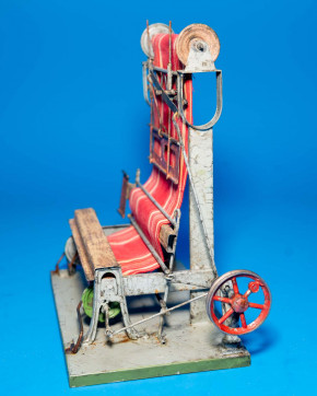 uraltes DAMO Webstuhl * mechanisch * Blech/handlackiert * um 1900